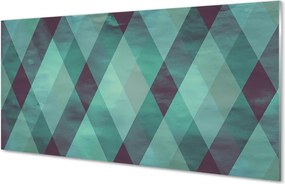 Szklany Panel Modernistyczny Wzór Diamentów