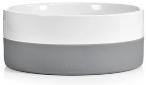 Porcelanowa miska dla psów ø 21,5 cm Coppa Slate M/L – MiaCara