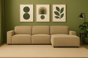 Narożnik modułowy Cursal A prawy – sofa narożna 284 x 166 cm, jasno brązowy Raven 34, nowoczesny design