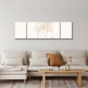 Obraz - Line art monstera N⁰1 (170x50 cm)