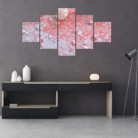 Obraz - Nadmorska atmosfera w różowych odcieniach (125x70 cm)
