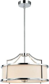 Open Design OR80865 - Lampa na drążku STANZA 3xE27/15W/230V, śr. 42 cm, chrom/biały