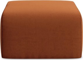 Aksamitny podnóżek w kolorze terakoty Lani – Makamii