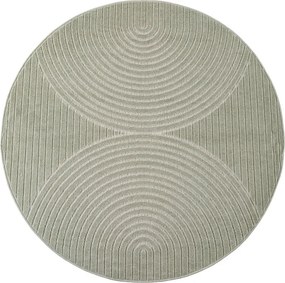 Dywan uniwersalny Nova 3D oliwkowy koło 80 cm x 80 cm