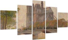Obraz - Robert William Vonnoh, Notre Dame de Paris, reprodukcje (125x70 cm)