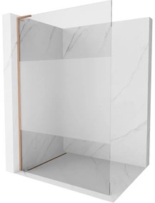 Mexen Kioto L ścianka prysznicowa Walk-in 120 x 200 cm, transparent/szron, miedź szczotkowana - 800-120-103-65-35
