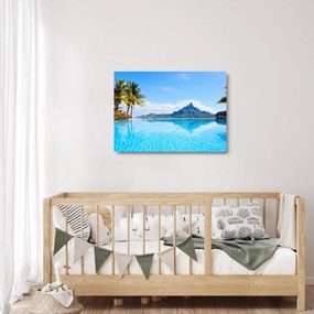 Obraz na szkle - Palmy i plaże (70x50 cm)