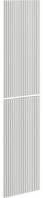 Mexen Rivel front ryflowany do korpusu szafki łazienkowej 35 x 80 cm (2 szt.), szary mat - 91A21-1600-300-2-62