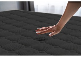 Twardy piankowy materac 100x200 cm Air Black – Moonia