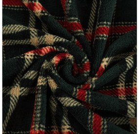 PrzytulneMieszkanie.pl Prześcieradło z mikropluszu GLENMOORE 200x200 cm zielone