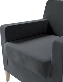 Pokrowiec na fotel Karlstad kolor szary tkanina welwetowa