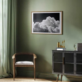 Plakat Gra słonecznego światła 30x21 cm z ramą złotą z marginesem ARTGEIST B