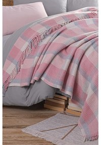 Różowa narzuta 180x220 cm Warm Soft – Mijolnir