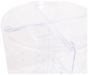 Transparentny plastikowy obrotowy organizer łazienkowy – Hermia