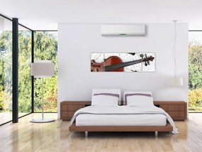 Obraz - Instrumenty muzyczne (170x50 cm)