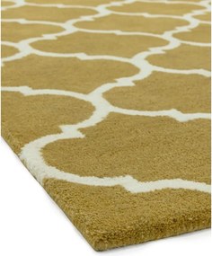 Wełniany dywan tkany ręcznie w kolorze ochry 120x170 cm Albany – Asiatic Carpets