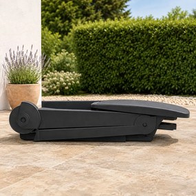 Leżak ogrodowy ZIRCONE, 72×195×101 cm, antracytowy I.P.A.E-Progarden