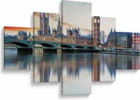 Obraz - Houses of Parliament w Londynie (125x70 cm)