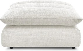 Biały podnóżek z tkaniny szenilowej Neil – Bobochic Paris