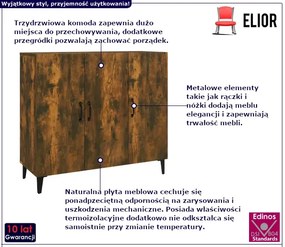 Szafka w kolorze przydymionego dębu - Mentona