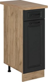 Szafka dolna do kuchni antracytowy domek wiejski 30x60x81.6 r-line