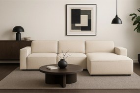 Narożnik modułowy Cursal A prawy – sofa narożna 284 x 166 cm, kremowy Raven 24, nowoczesny design