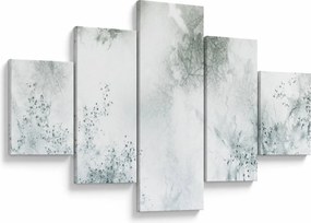 Obraz abstracji liści (125x70 cm)