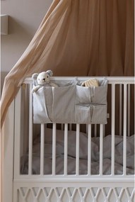 Jasnoniebieski organizer kieszonkowy na łóżeczko z bawełny organicznej 42 cm Classic Stripes Blue – Cam Cam Copenhagen