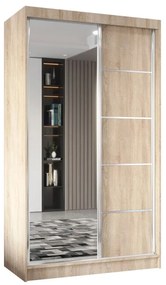Szafa przesuwna - Marco 120 cm, dąb sonoma