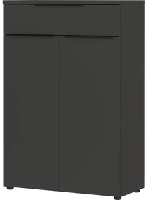Antracytowa wysoka komoda 81x120 cm Mailand – Germania