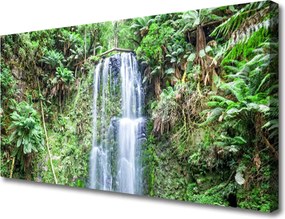 Obraz canvas Wodospad w Objęciach Natury