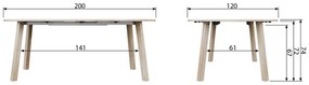 Stół rozkładany WOOOD Lange, ⌀ 120 cm