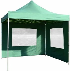 Pawilon ogrodowy Profi rozkładany 3 x 3 m - zielony 2 ściany