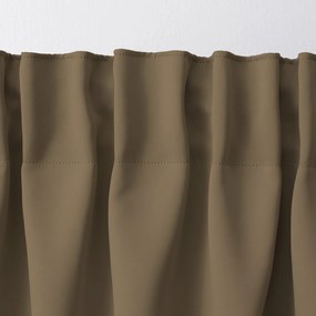 Zasłona zaciemniająca na taśmie marszczącej szaro-brązowy 140 x 280 cm 1 szt.