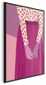 Plakat Truskawkowa pani 60x90 cm z ramą czarną bez marginesu ARTGEIST B