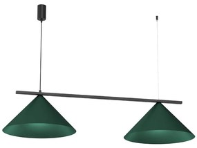 Lampa wisząca na lince CAPITAL 2x GX53/15W/230V zielona