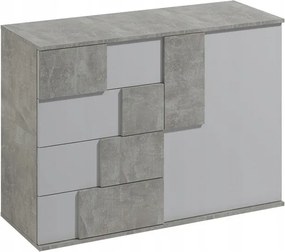 Komoda ESTRADA - Beton / 121 cm