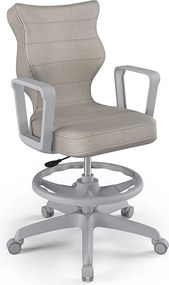 Młodzieżowe krzesło biurkowe Norm Grey rozmiar 5 (146-176,5 cm) z podnóżkiem