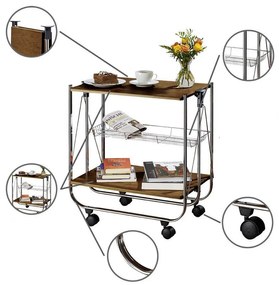 Stolik barowy na kółkach DELUXE DINETT, WENKO