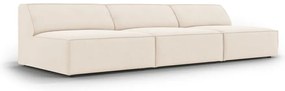 Kremowa aksamitna sofa 240 cm Jodie – Micadoni Home