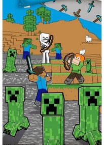 Pościel dziecięca Minecraft Time to Mine, 140 x 200 cm, 70 x 90 cm