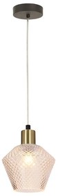 Lampa wisząca w kolorze złota ze szklanym kloszem ø 14 cm Greniko – Candellux Lighting