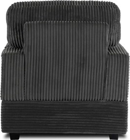 Fotel Wypoczynkowy Sofa NEO Szary Sztruksowy Nowoczesny