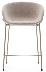 Beżowy hoker (wysokość siedziska 65 cm) Yvette – Kave Home