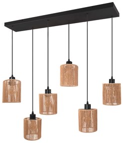 LAMPA SUFITOWA WISZĄCA APP1822-6CP NATURE BLACK