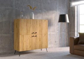 Wysoka komoda z nóżkami typu hairpin legs - Zorina 5X