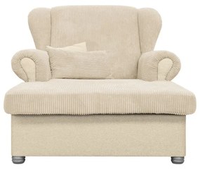 Beżowy sztruksowy szezlong Lord – Ropez