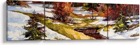 Obraz - Nadejście wiosny (170x50 cm)