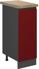 Szafka apteczna czerwony 30x60x81.6 r-line