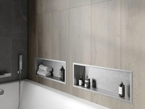 Mexen X-Wall-R półka wnękowa z kołnierzem 60 x 20 cm, inox - 1910602010